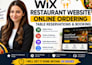 redesign wix restaurant website with online ordering table reservations